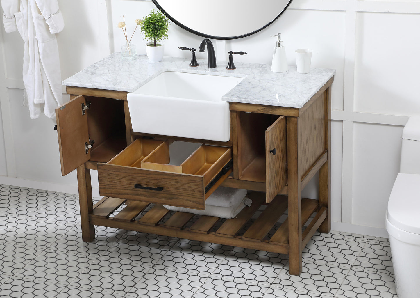 48 inch Single Bathroom Vanity in Driftwood - BC4504834DW