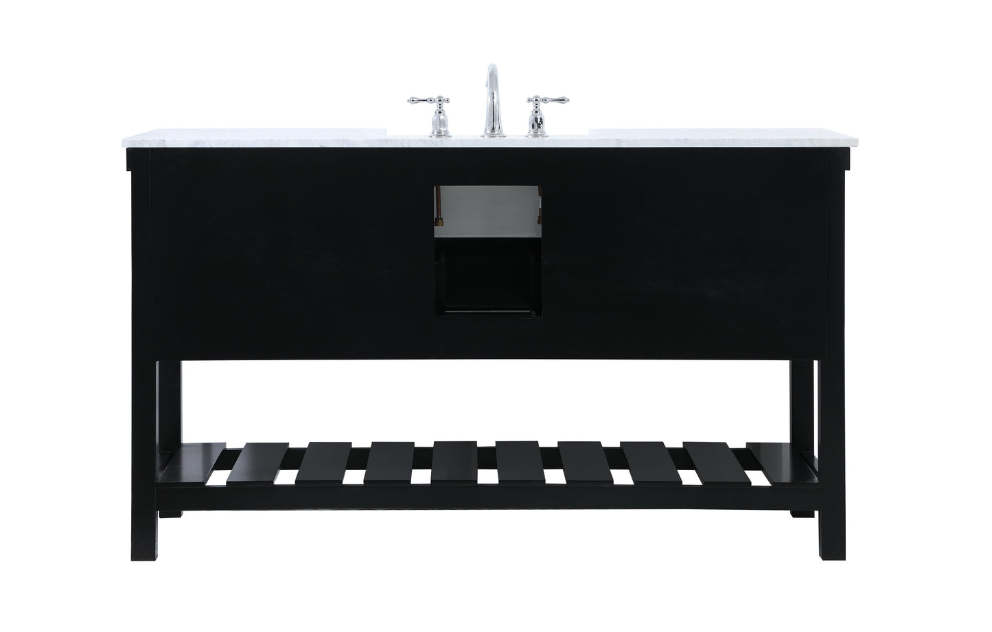 60 inch Single Bathroom Vanity in Black