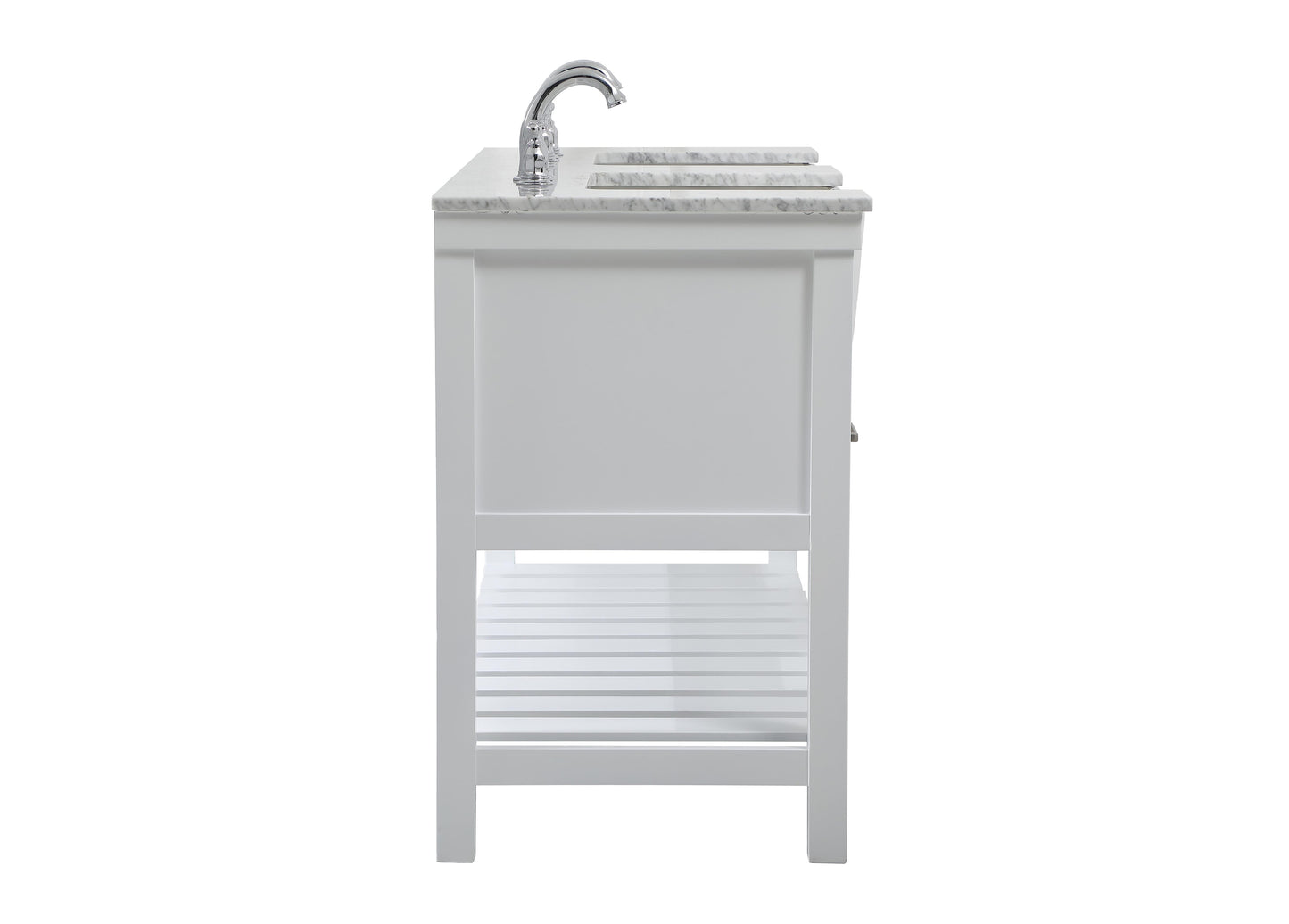 60 inch Double Bathroom Vanity in White