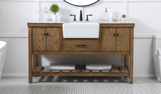 60 inch Single Bathroom Vanity in Driftwood - BC4506034DW