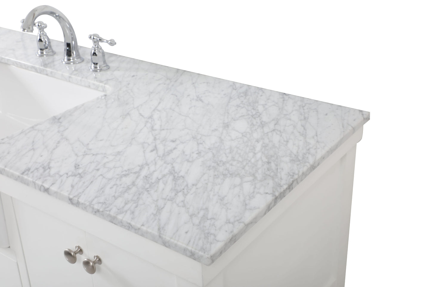 60 inch Single Bathroom Vanity in White