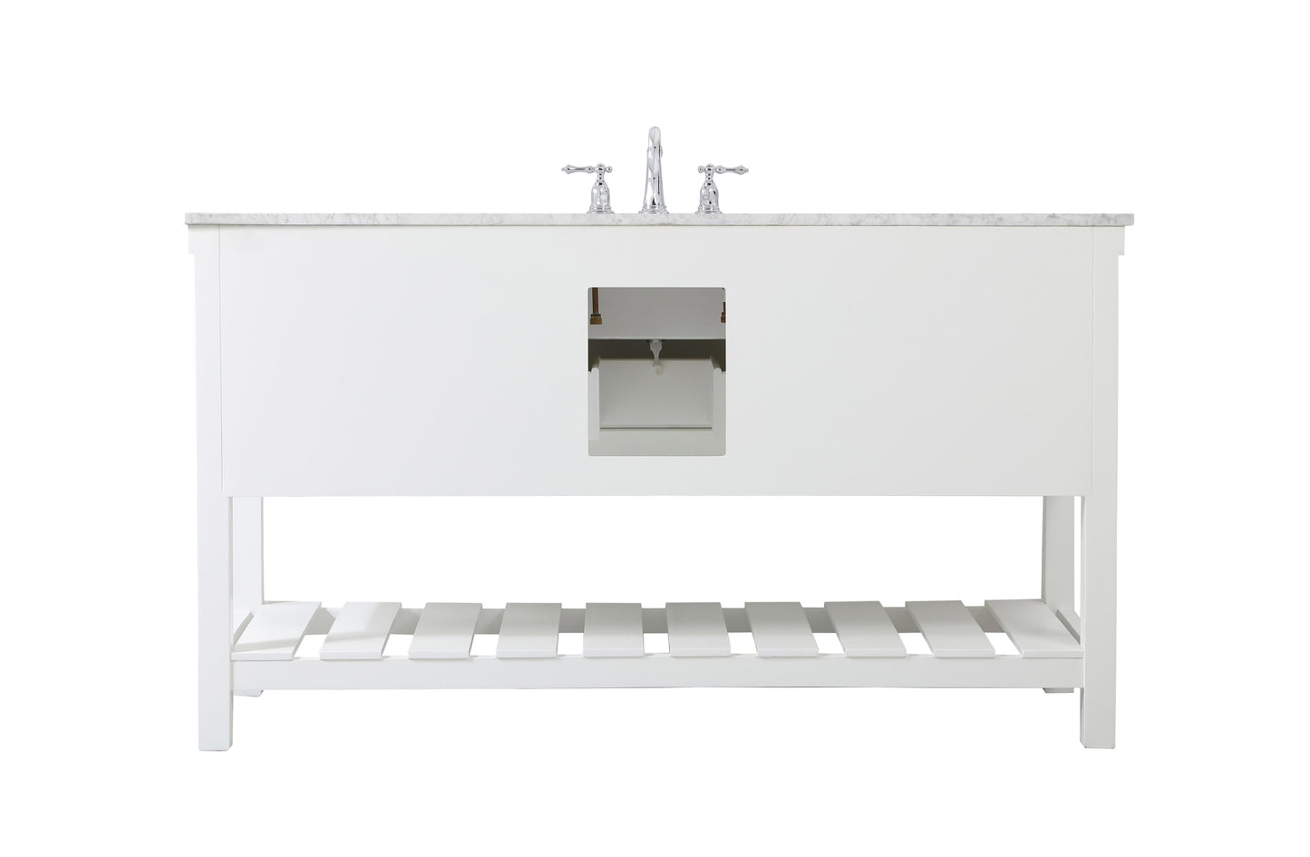 60 inch Single Bathroom Vanity in White