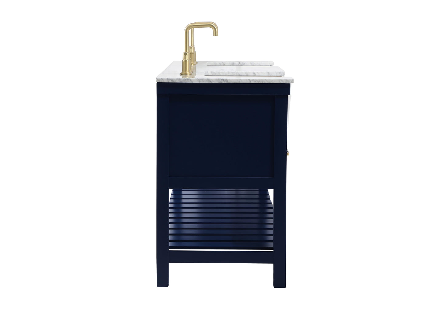 72 inch Double Bathroom Vanity in Blue