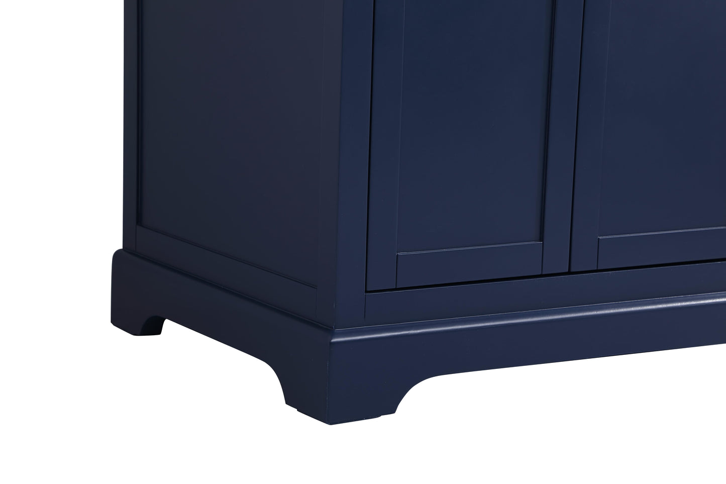 36 inch Single Bathroom Vanity in Blue with backsplash