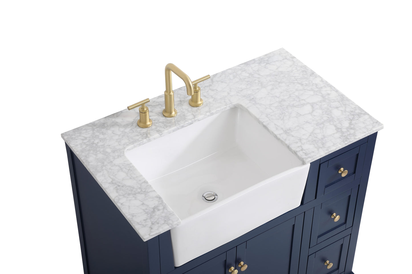 36 inch Single Bathroom Vanity in Blue