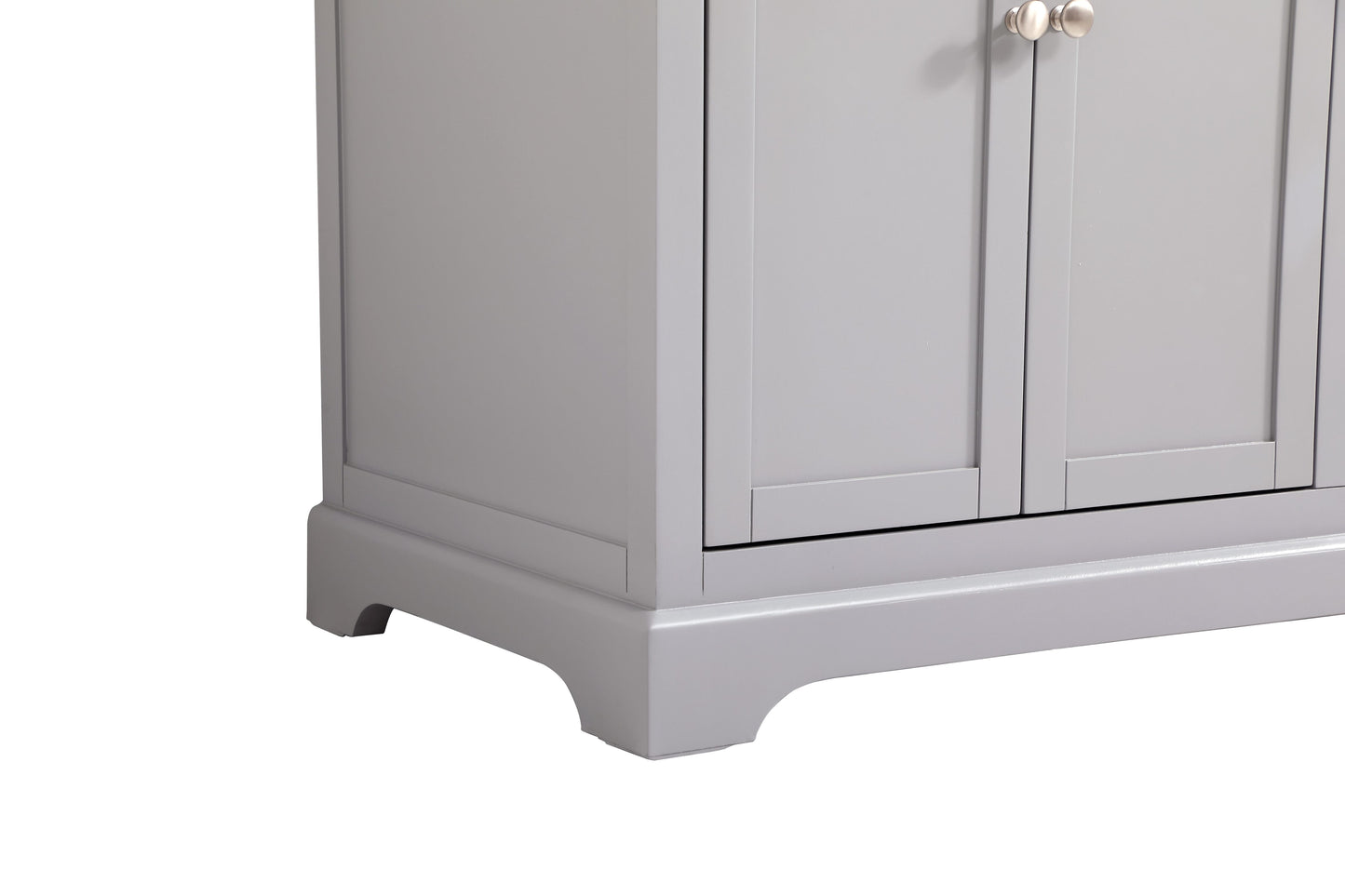 36 inch Single Bathroom Vanity in Grey with backsplash