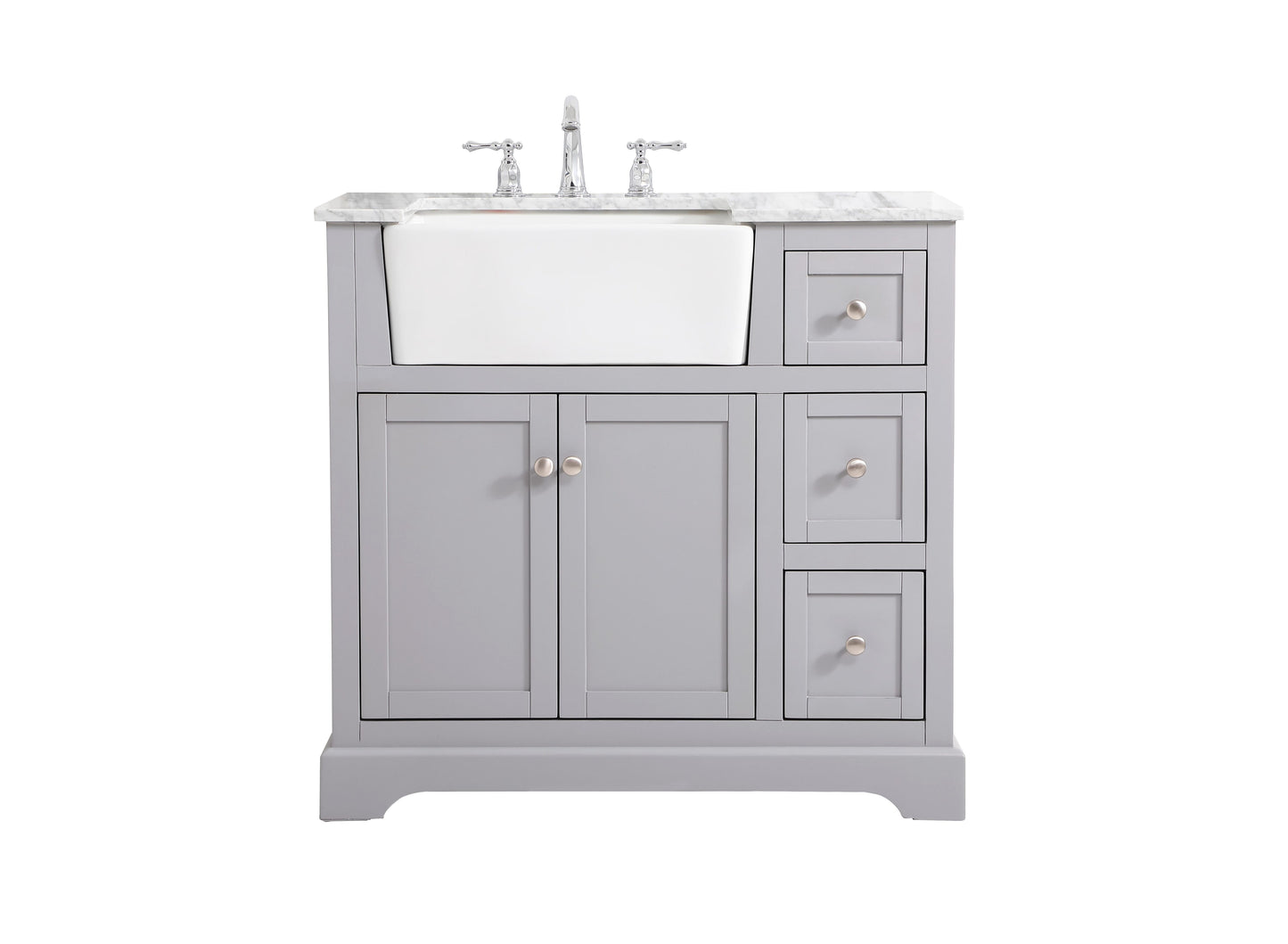 36 inch Single Bathroom Vanity in Grey