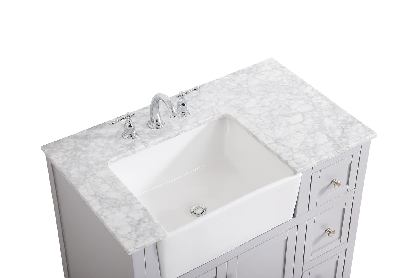 36 inch Single Bathroom Vanity in Grey