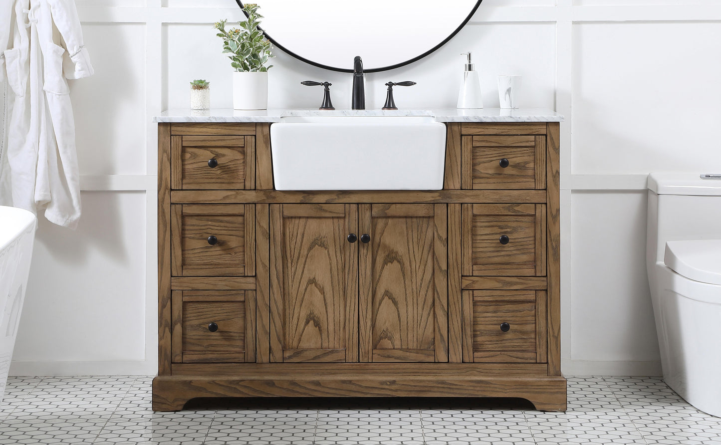 48 inch Single Bathroom Vanity in Driftwood - BC4604835DW