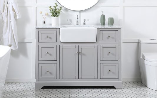 48 inch Single Bathroom Vanity in Grey - BC4604835GR