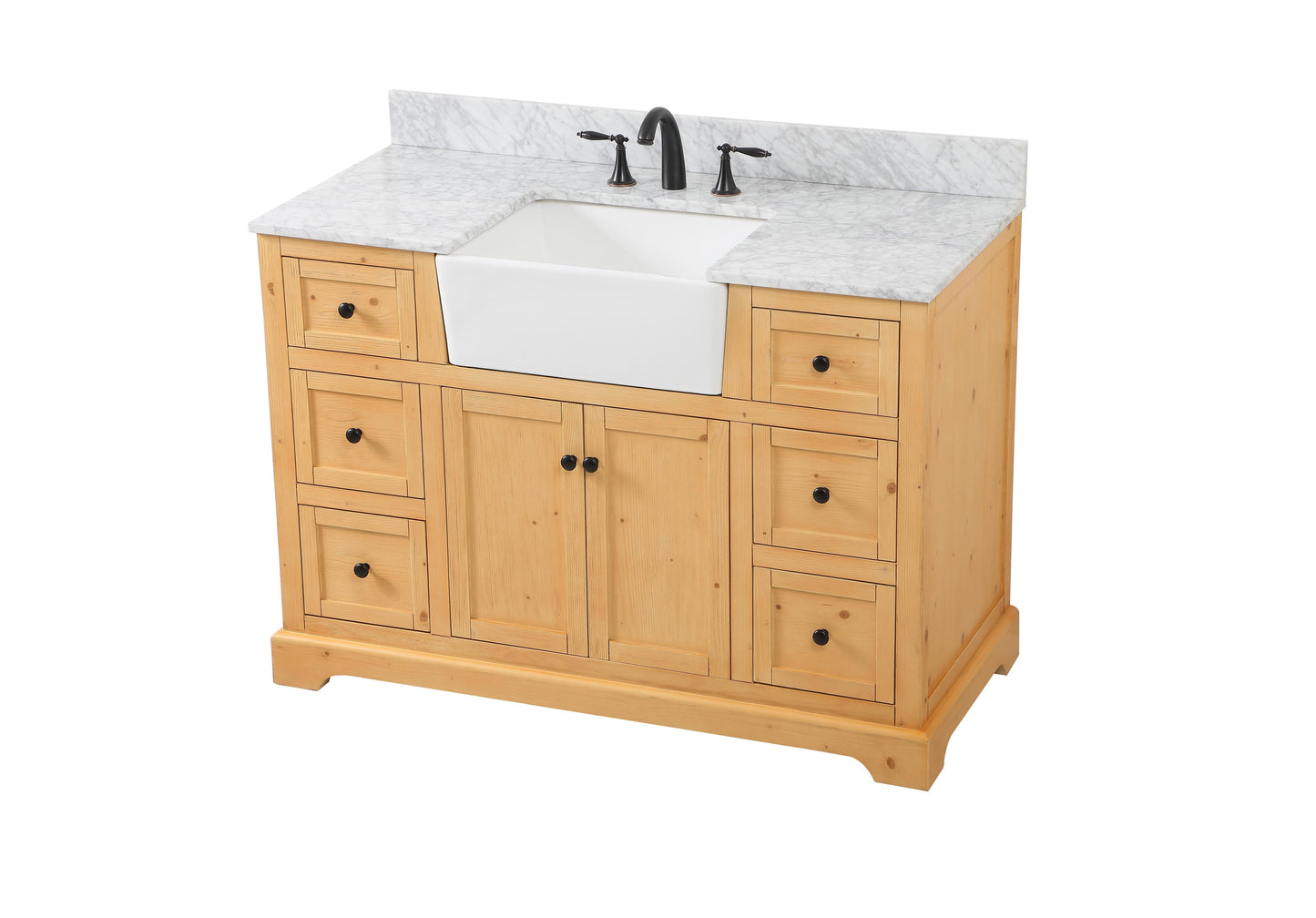 48 inch Single Bathroom Vanity in Natural Wood