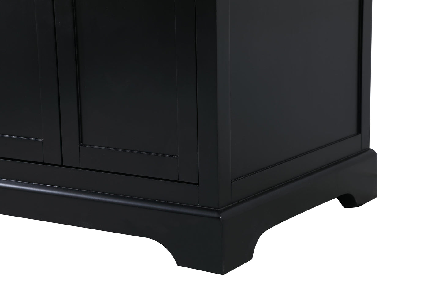 60 inch Double Bathroom Vanity in Black