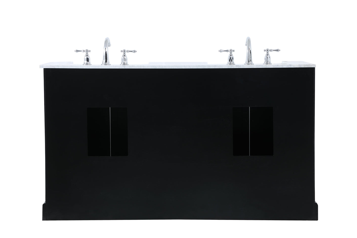 60 inch Double Bathroom Vanity in Black