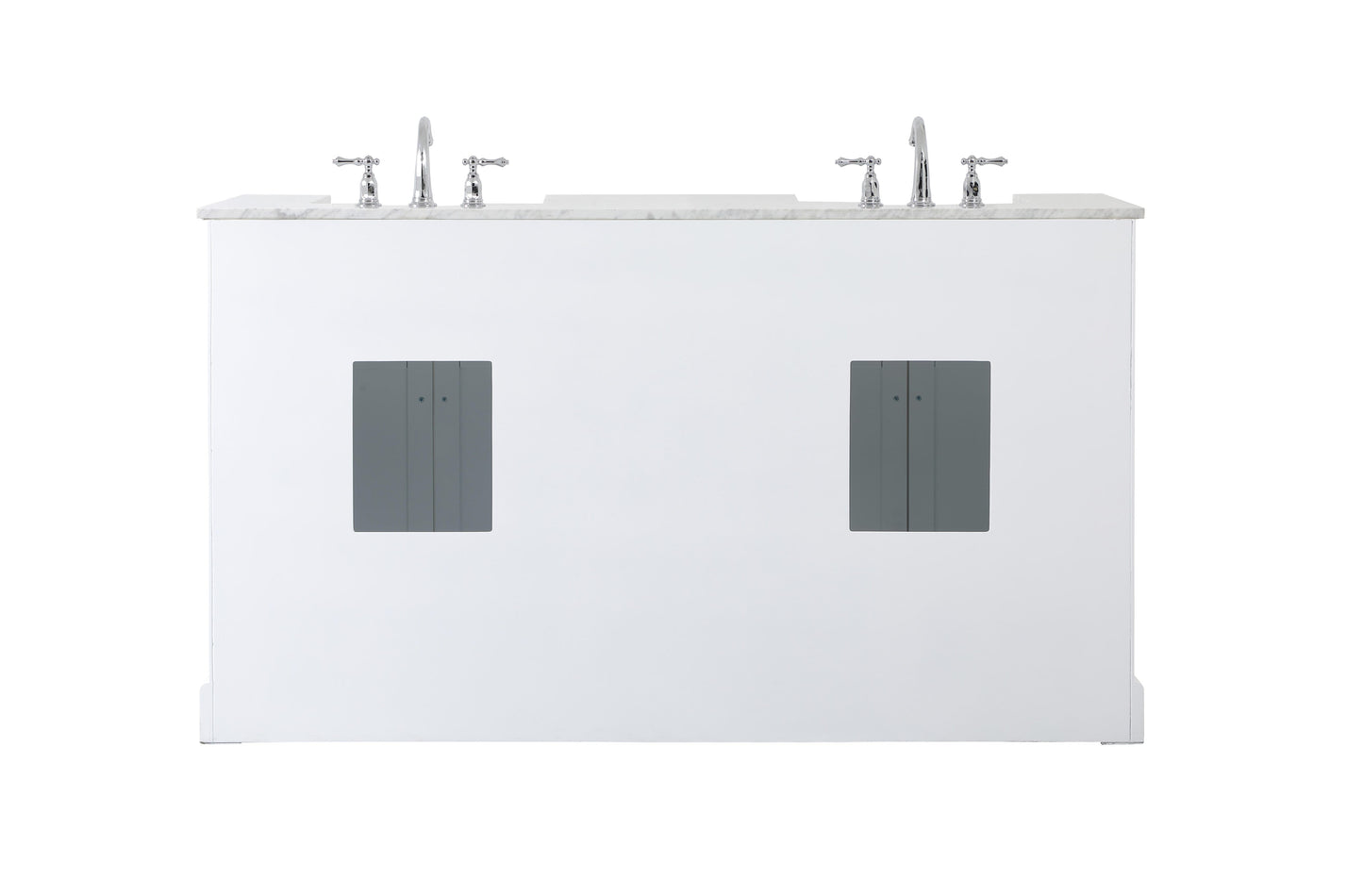 60 inch Double Bathroom Vanity in White