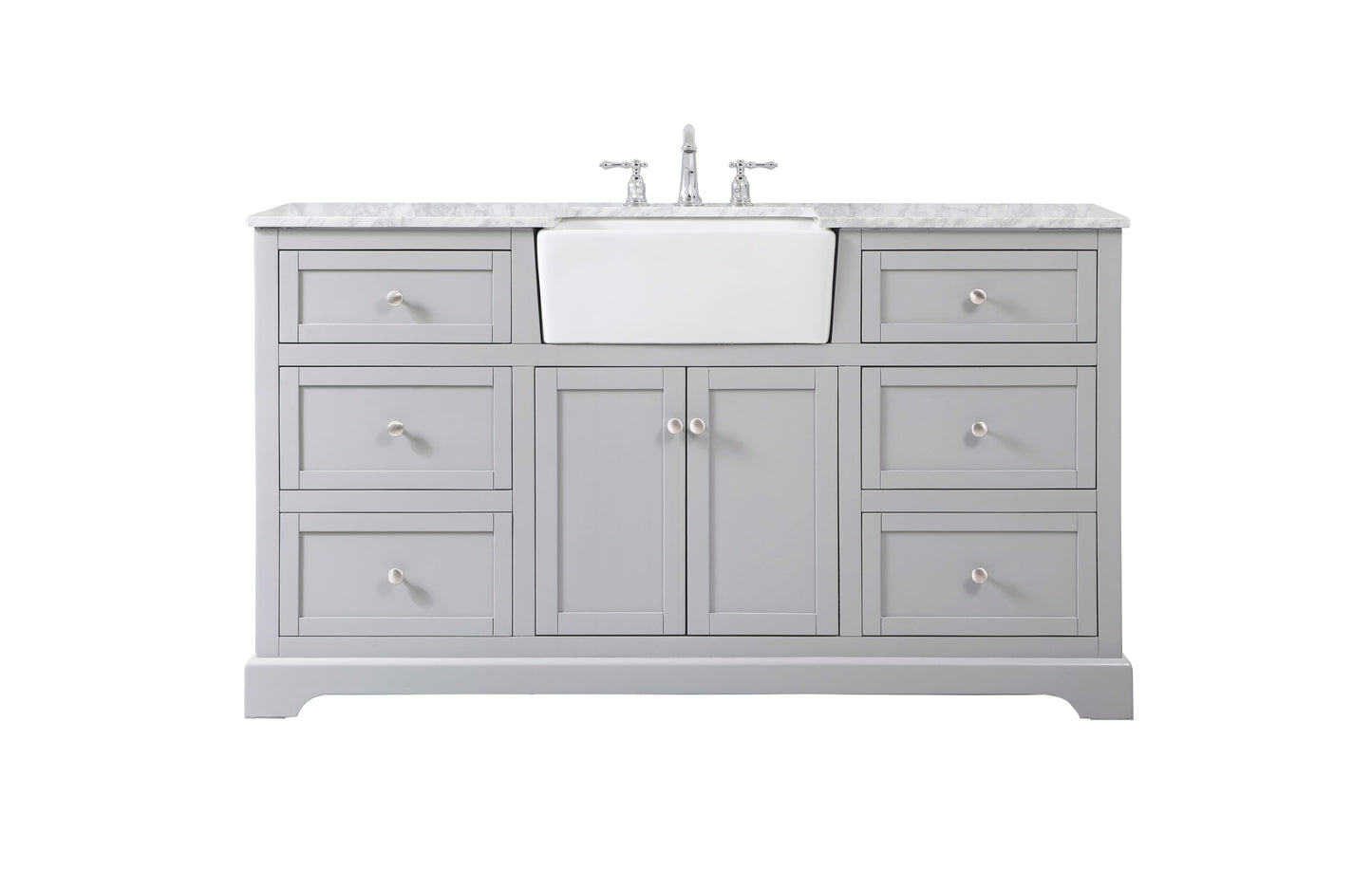 60 inch Single Bathroom Vanity in Grey