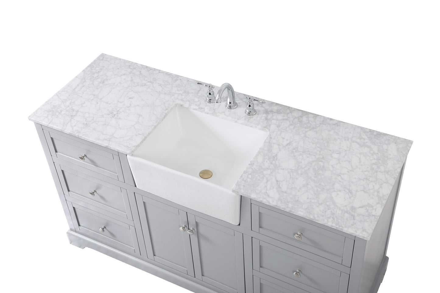 60 inch Single Bathroom Vanity in Grey