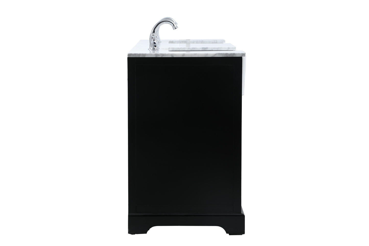 72 inch Double Bathroom Vanity in Black