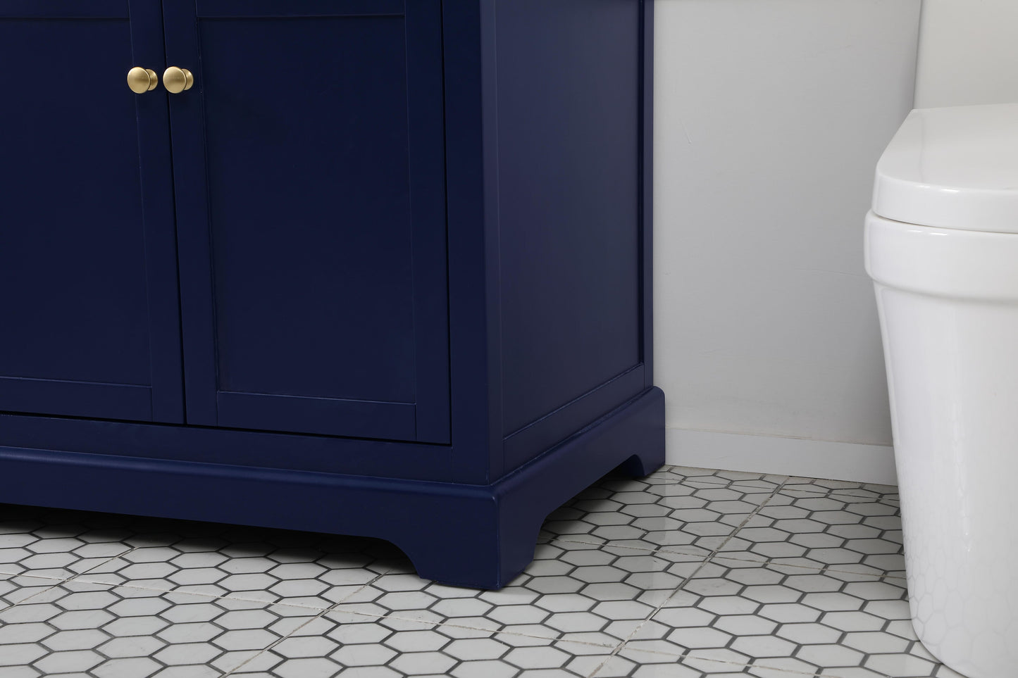 72 inch Double Bathroom Vanity in Blue