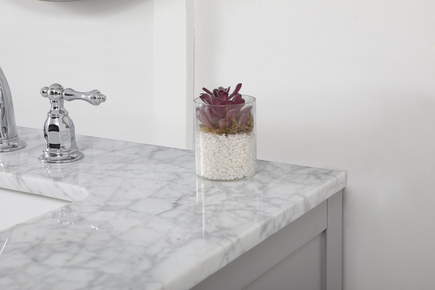 72 inch Double Bathroom Vanity in Grey