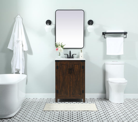 24 inch Single Bathroom Vanity in Expresso - BC4702434EX