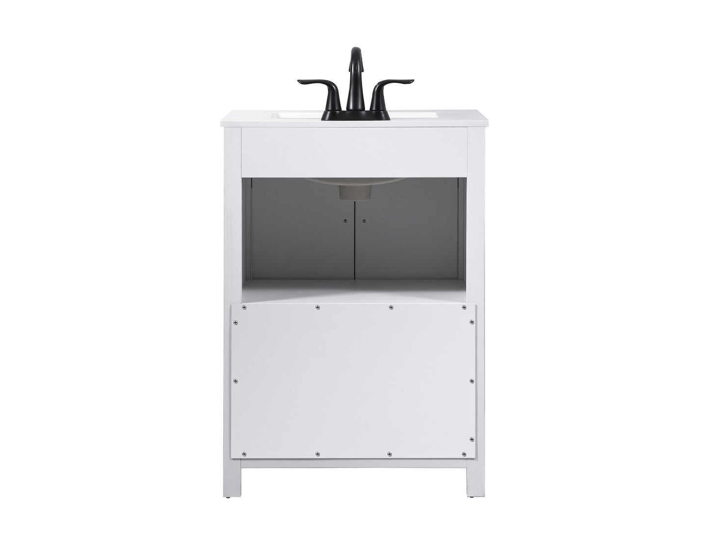 24 inch Single Bathroom Vanity in White - BC4702434WH