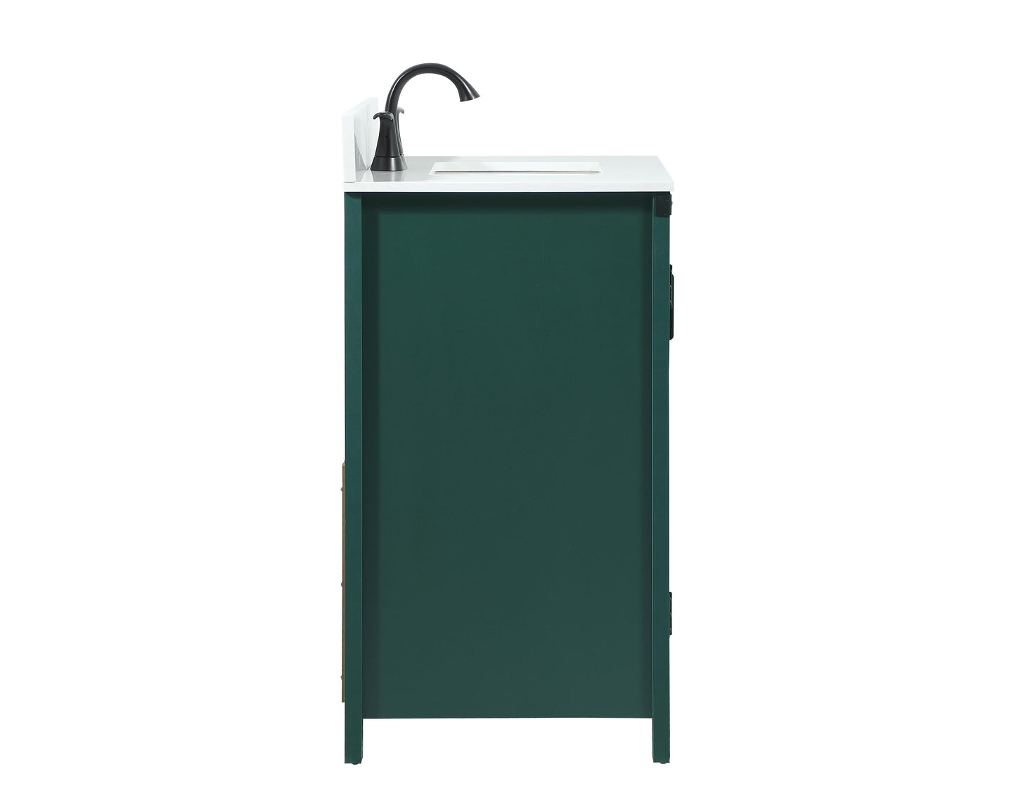 30 inch Single Bathroom Vanity in Green with backsplash - BC4703034GN-BS