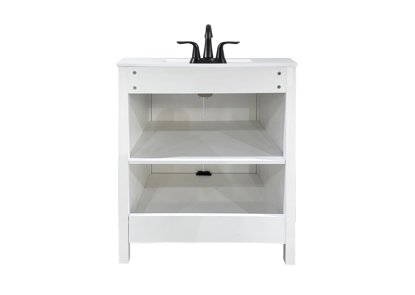 30 inch Single Bathroom Vanity in White - BC4703034WH