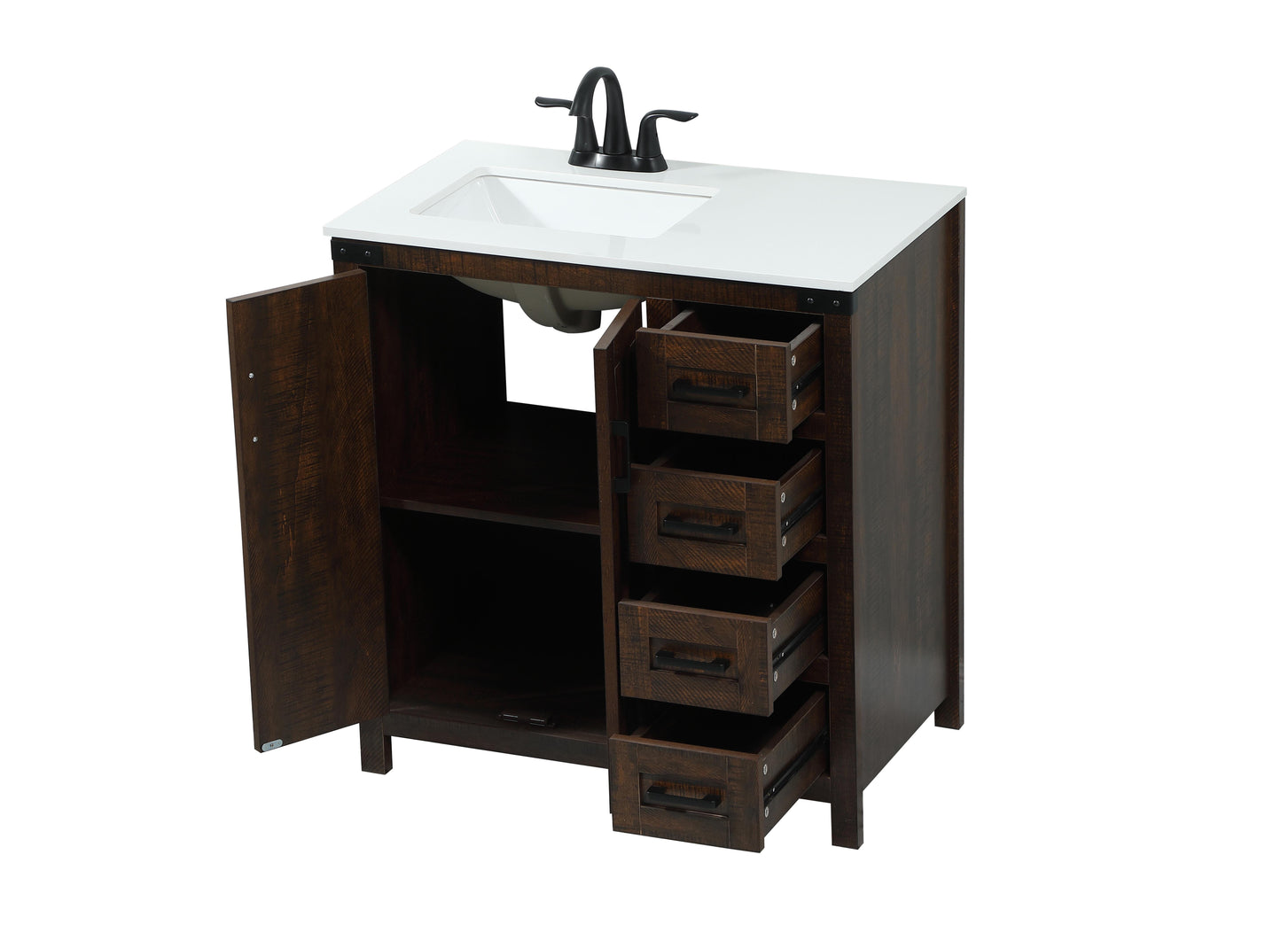 32 inch Single Bathroom Vanity in Expresso - BC4703234EX