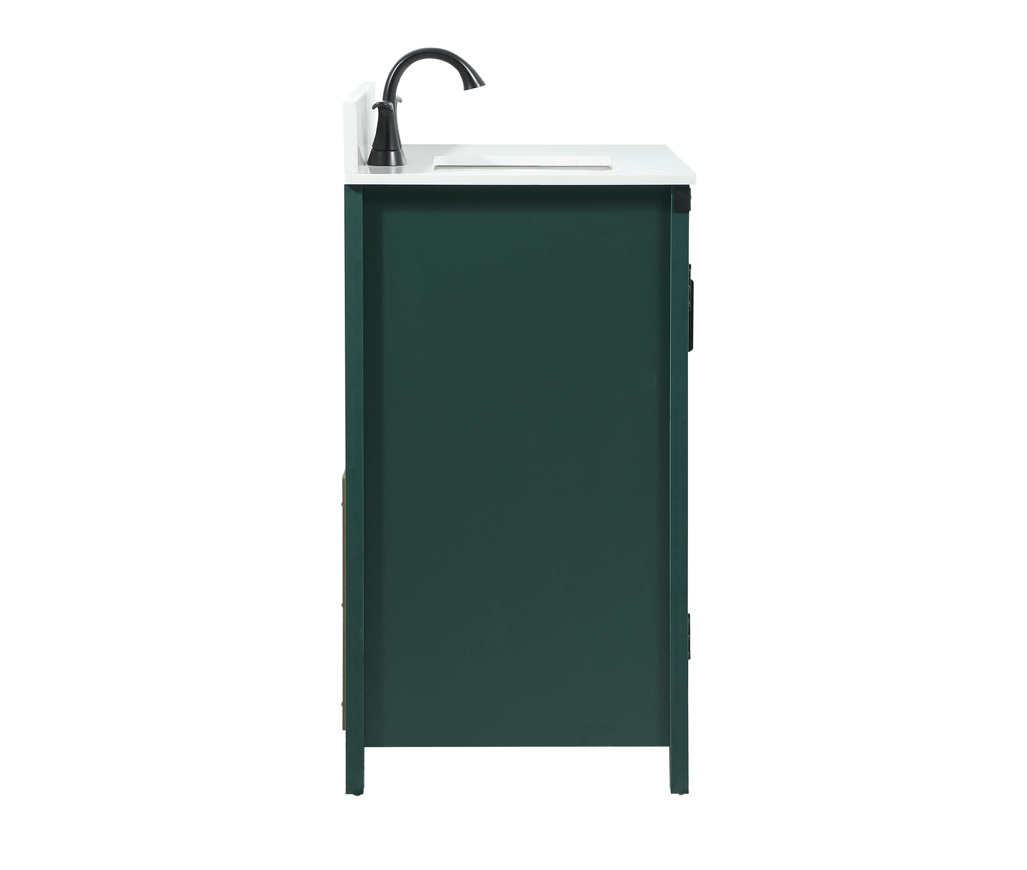 32 inch Single Bathroom Vanity in Green with backsplash - BC4703234GN-BS