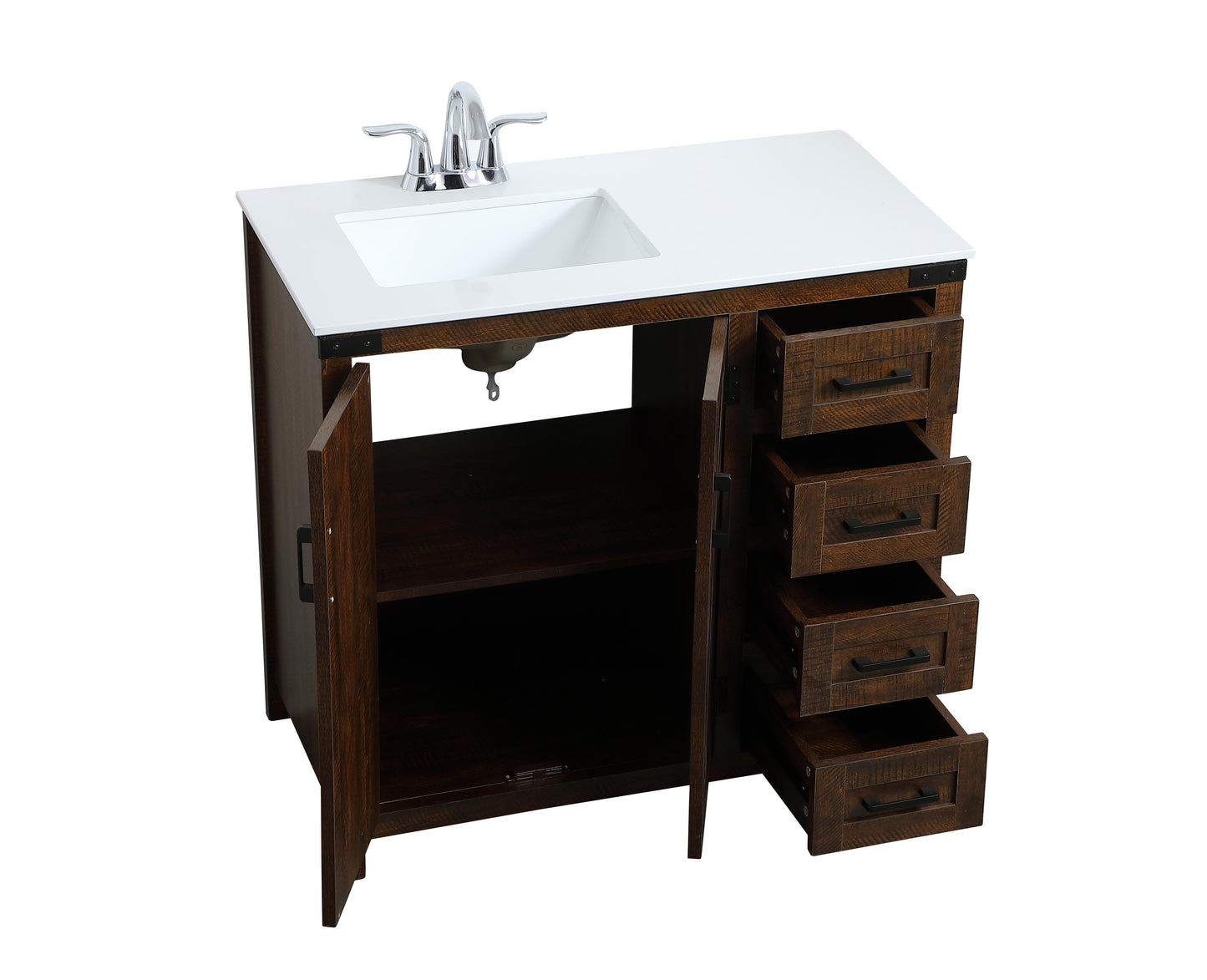 36 inch Single Bathroom Vanity in Espresso - BC4703634EX