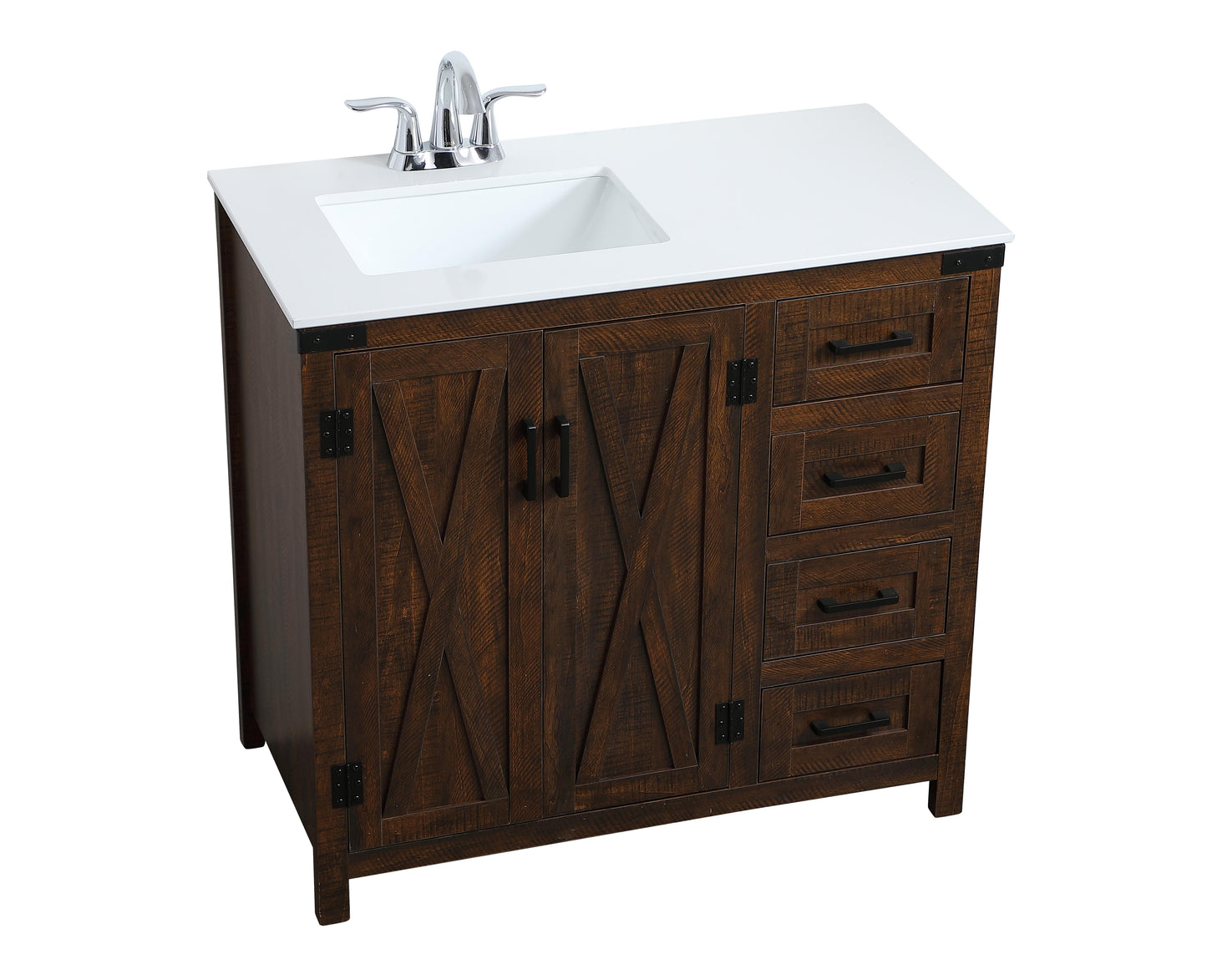 36 inch Single Bathroom Vanity in Espresso - BC4703634EX