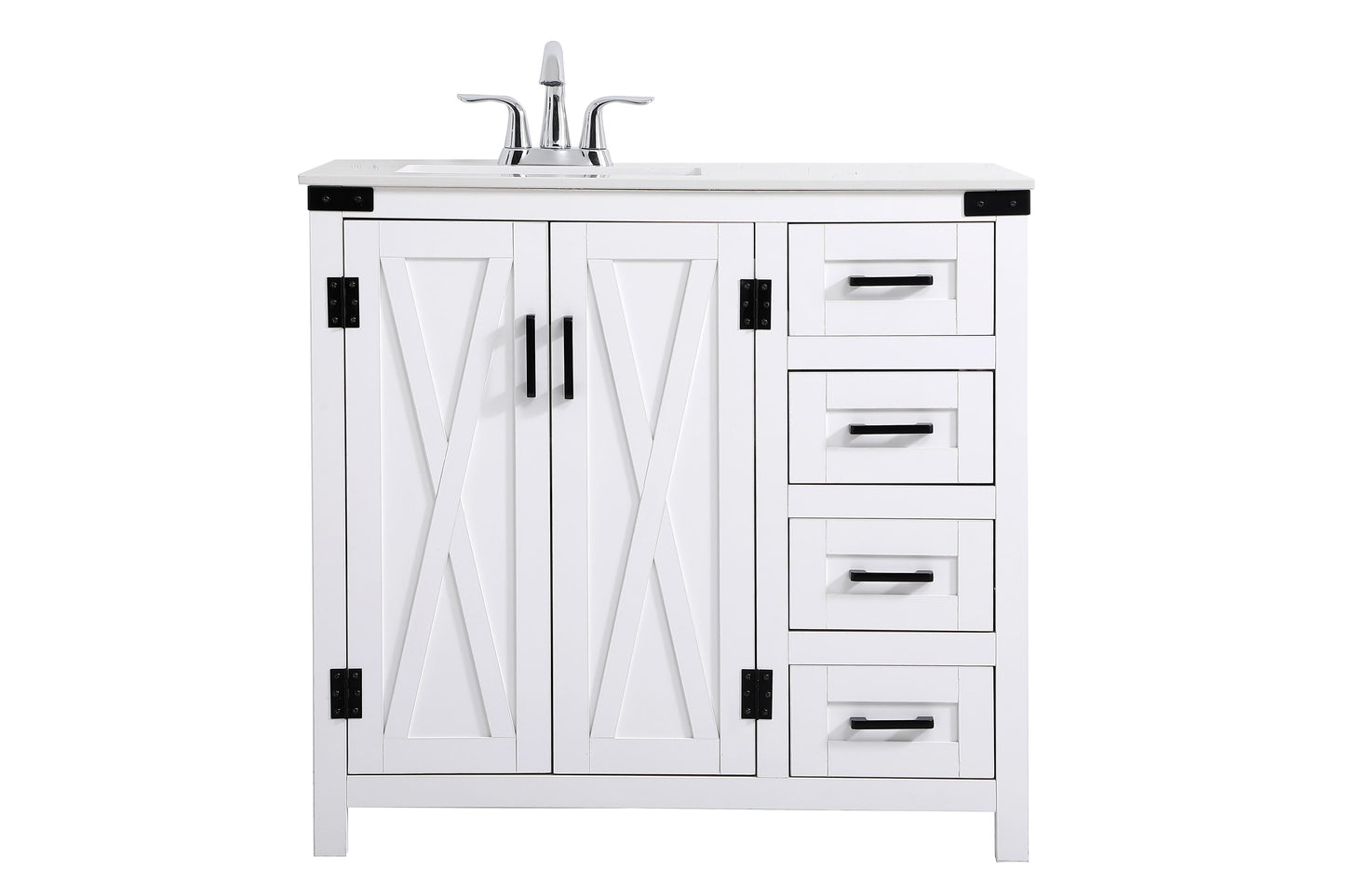 36 inch Bathroom Vanity in White