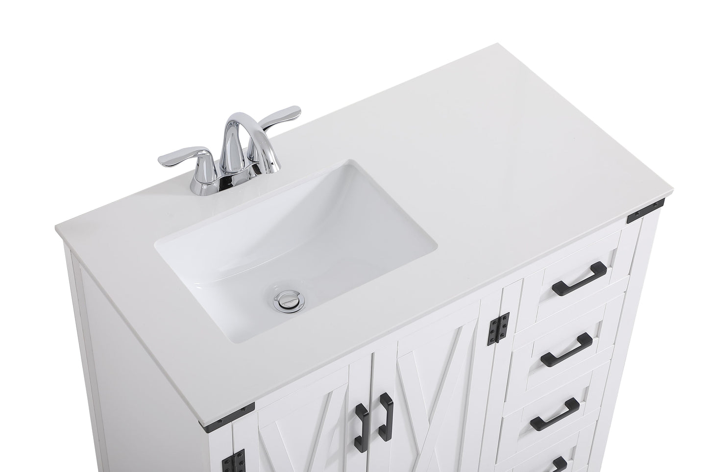 36 inch Bathroom Vanity in White