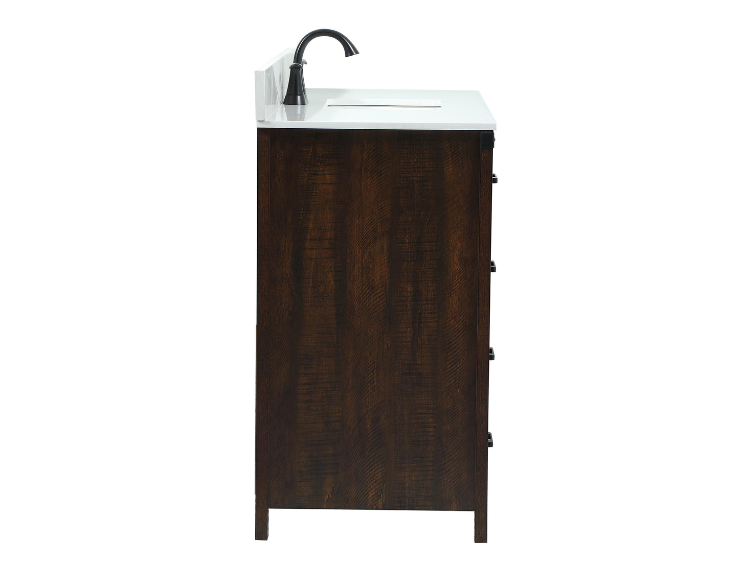 48 inch Single Bathroom Vanity in Expresso with backsplash