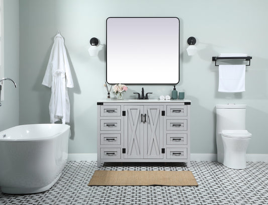 48 inch Single Bathroom Vanity in Grey