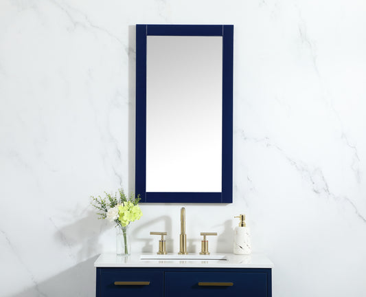 Envision, Aqua Vanity Mirror 18X32 Inch in, Modern, Blue - MR3401832BL