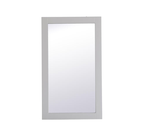 Envision, Aqua Rectangle Vanity Mirror 18 Inch in, Contemporary, Grey - MR3401832GR