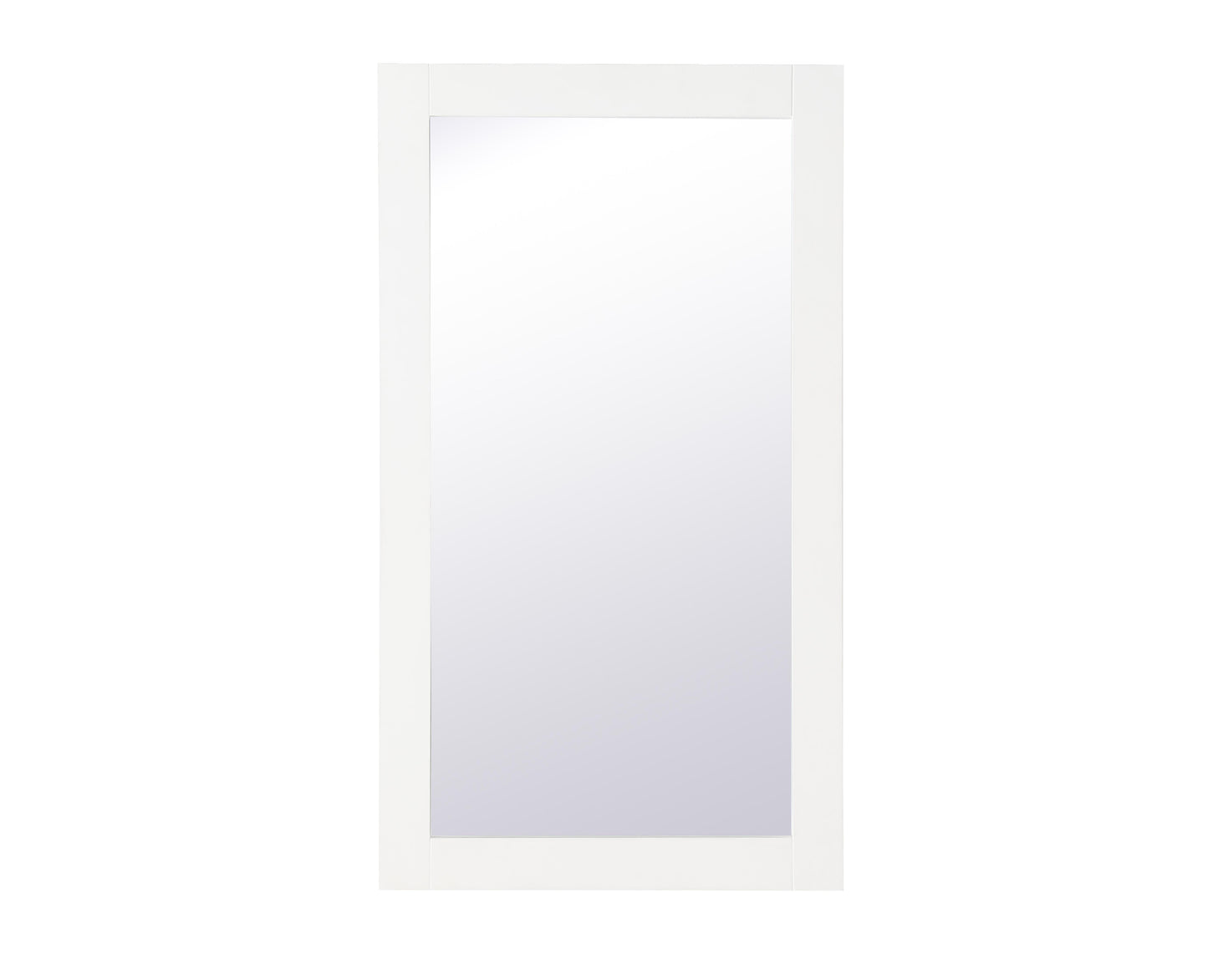 Envision, Aqua Rectangle Vanity Mirror 18 Inch in, Contemporary, White - MR3401832WH