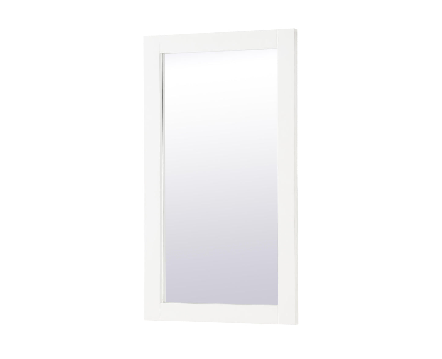 Envision, Aqua Rectangle Vanity Mirror 18 Inch in, Contemporary, White - MR3401832WH