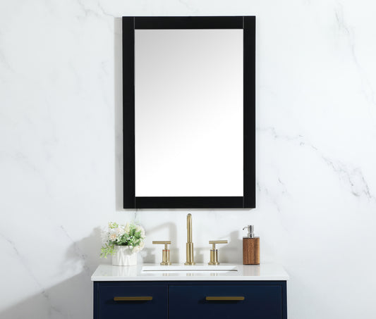 Envision, Cole Vanity Mirror 22 X 32 Inch in, Modern, Black - MR3402232BK