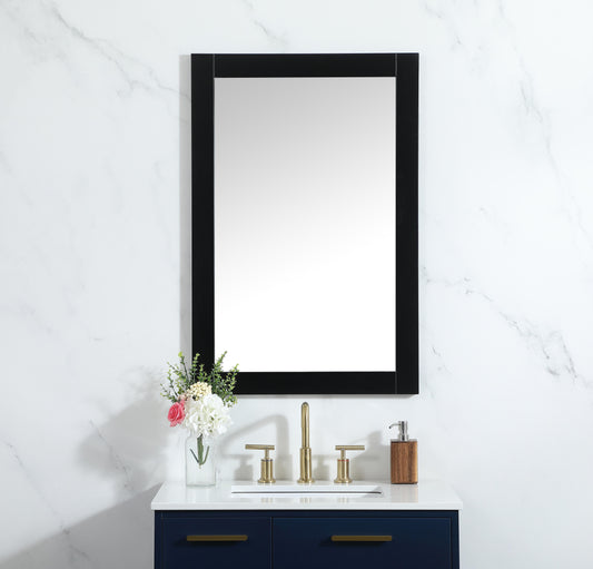 Envision, Aqua Vanity Mirror 24X36 Inch in, Modern, Black - MR3402436BK