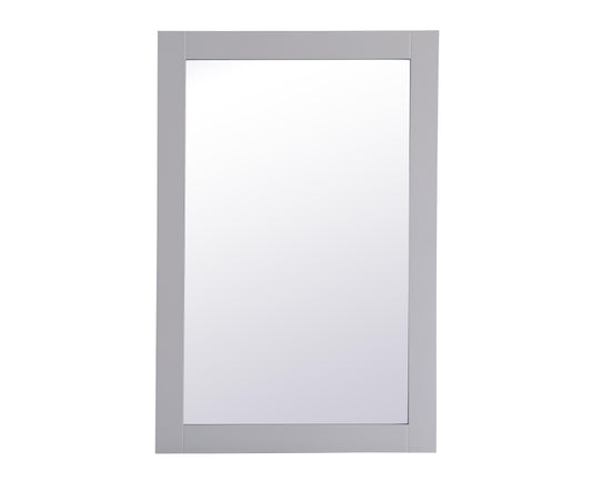 Envision, Aqua Rectangle Vanity Mirror 24 Inch in, Contemporary, Grey - MR3402436GR