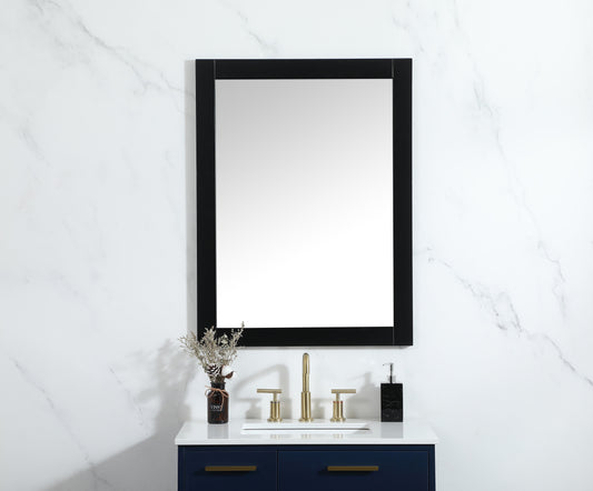 Envision, Aqua Vanity Mirror 27X36 Inch in, Modern, Black - MR3402736BK