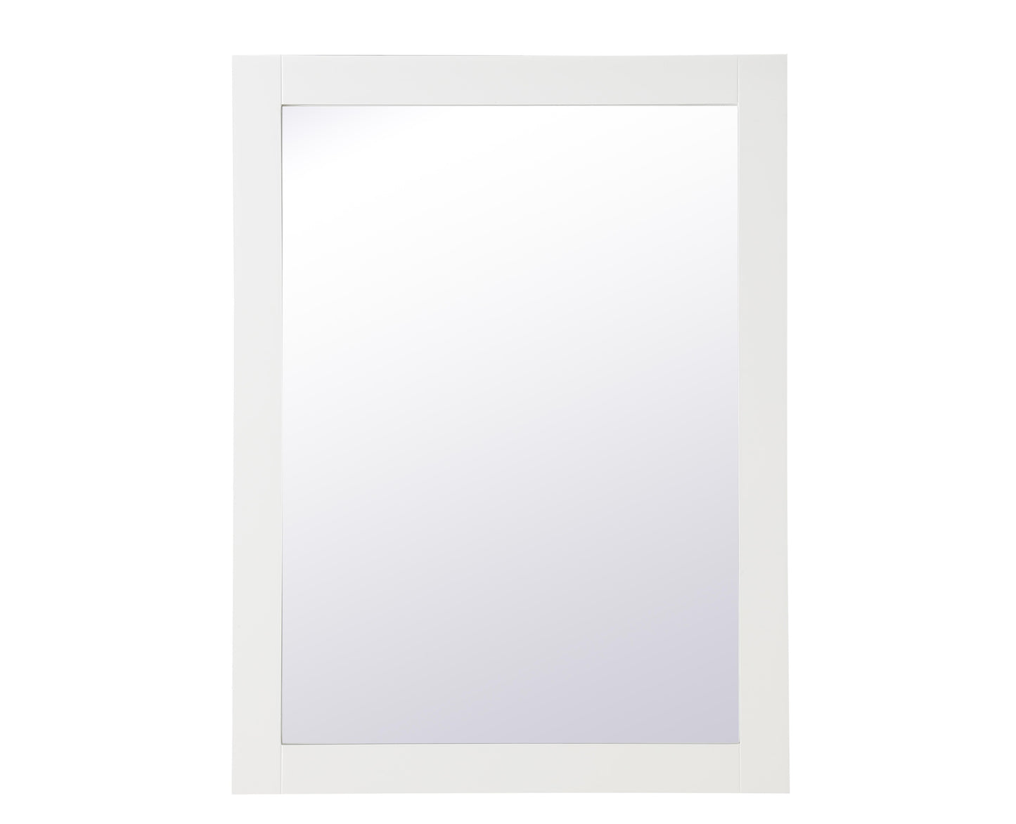 Envision, Aqua Rectangle Vanity Mirror 27 Inch in, Contemporary, White - MR3402736WH