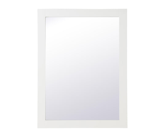 Envision, Aqua Rectangle Vanity Mirror 27 Inch in, Contemporary, White - MR3402736WH