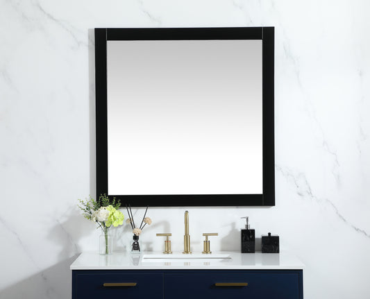 Envision, Aqua Vanity Mirror 36X36 Inch in, Modern, Black - MR3403636BK