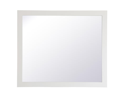 Envision, Aqua Rectangle Vanity Mirror 42 Inch in, Contemporary, White - MR3404236WH