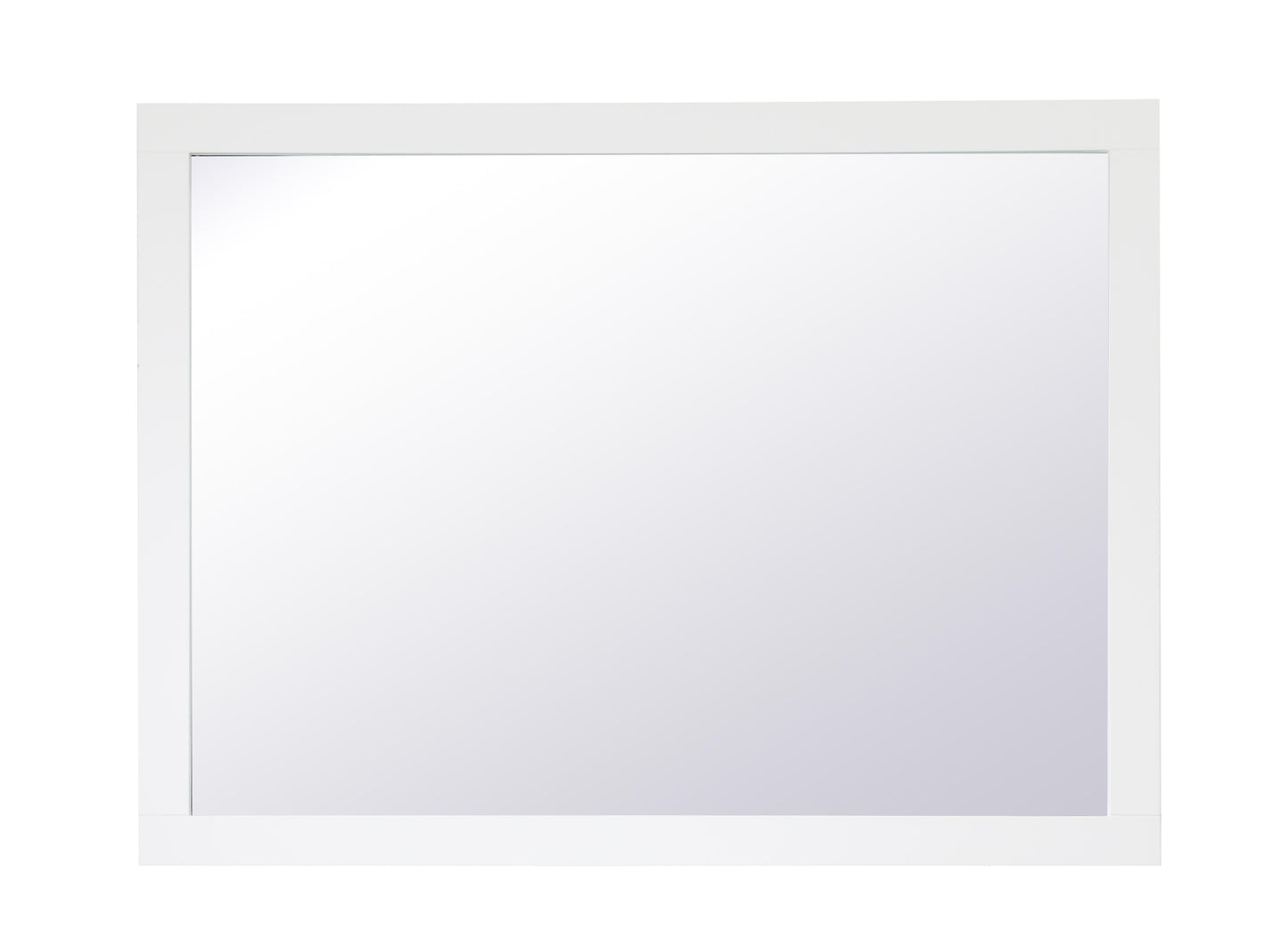 Envision, Aqua Rectangle Vanity Mirror 48 Inch in, Contemporary, White - MR3404836WH