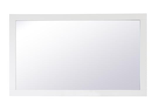 Envision, Aqua Rectangle Vanity Mirror 60 Inch in, Contemporary, White - MR3406036WH